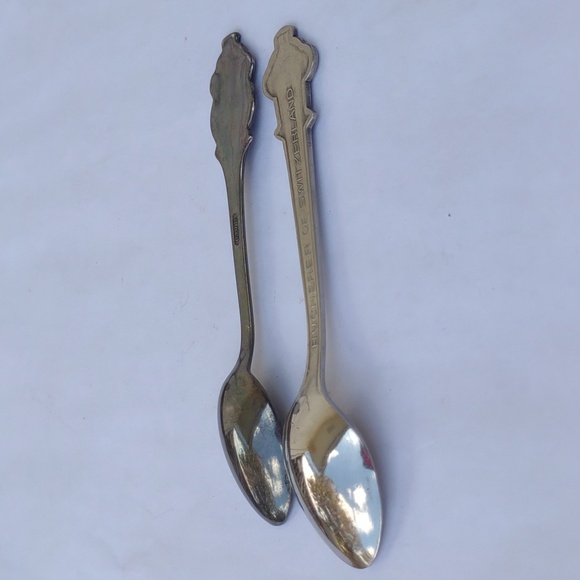 2 Mini Rolex Bucherer Lucerne Switzerland (cb) Stainless Steel Collectors Spoons - Picture 14 of 17